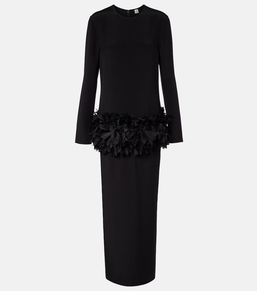 Toteme Petal silk-trimmed maxi dress