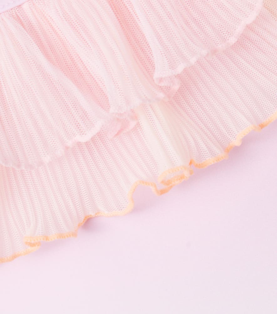 Molo Nilla Ombré Ruffled Swimsuit In Pink