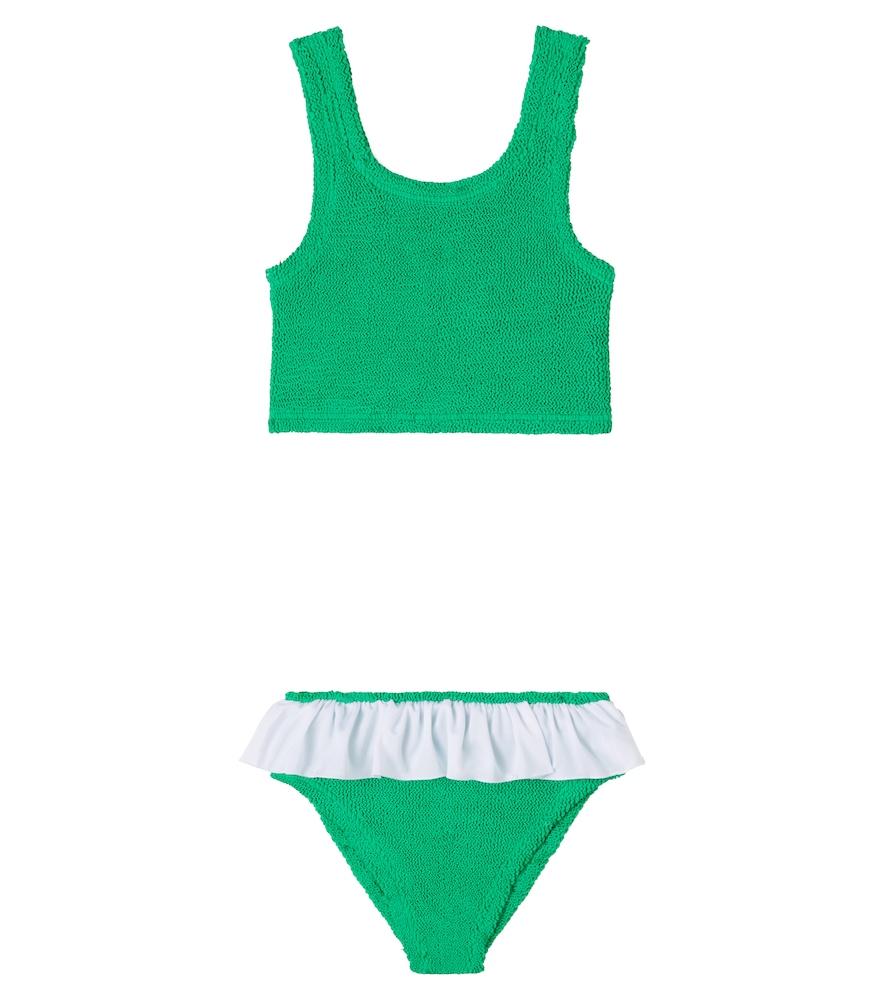 Hunza G Kids Green Olive Ruffled Bikini - Mytheresa