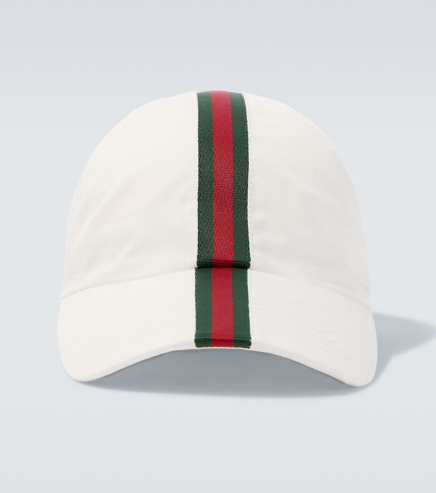 Cappello da baseball in canvas Web Stripe