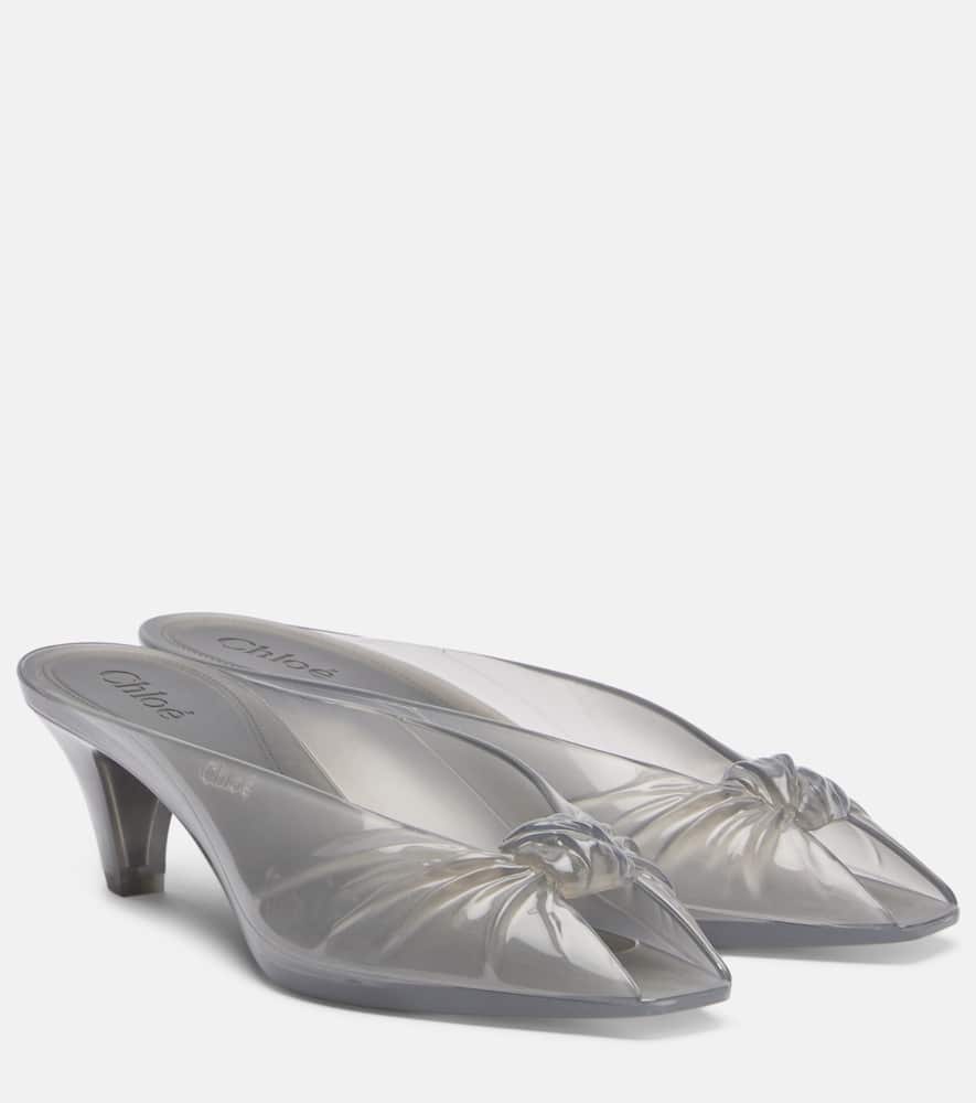 Chloé Jelly Mules In Gray