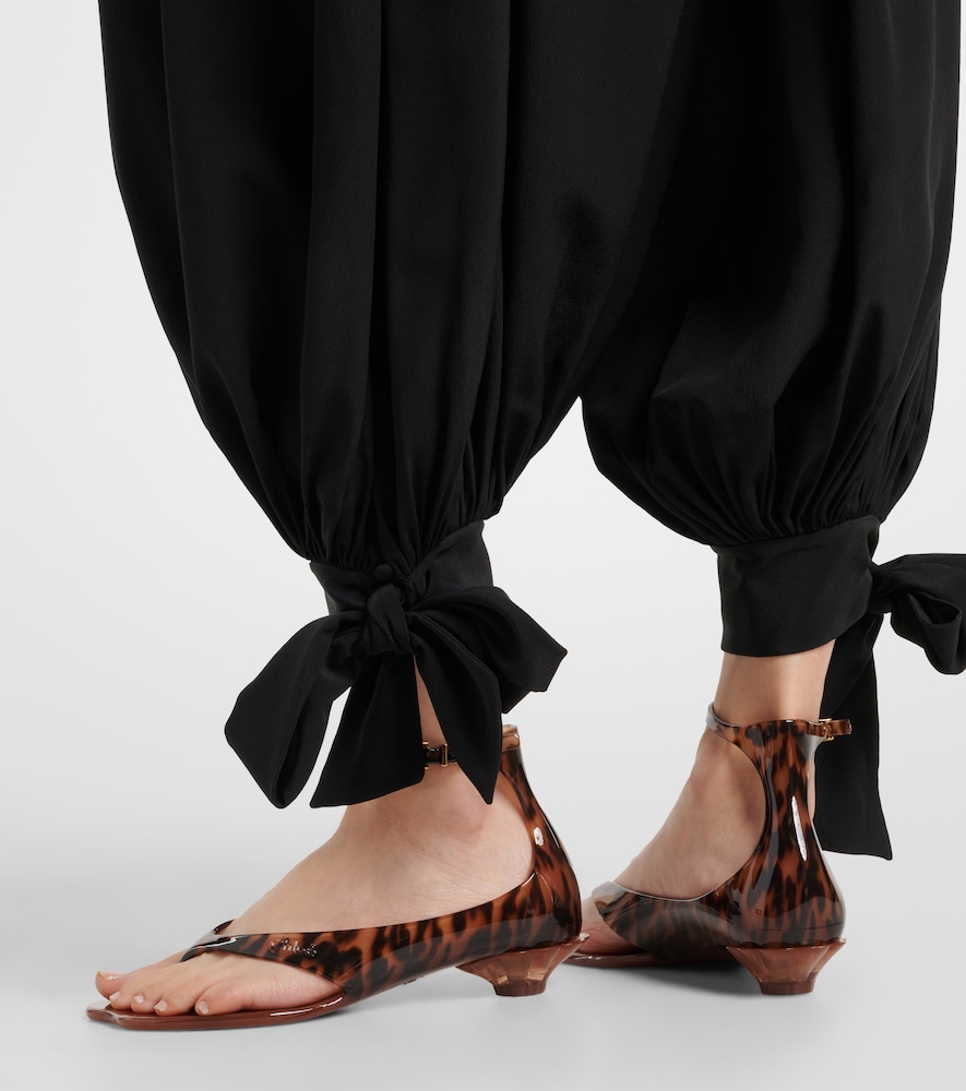 Chloé Chloé Jelly animal-print thong sandals
