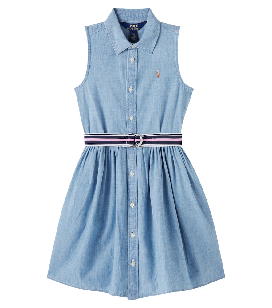 Abito chemisier in chambray di cotone