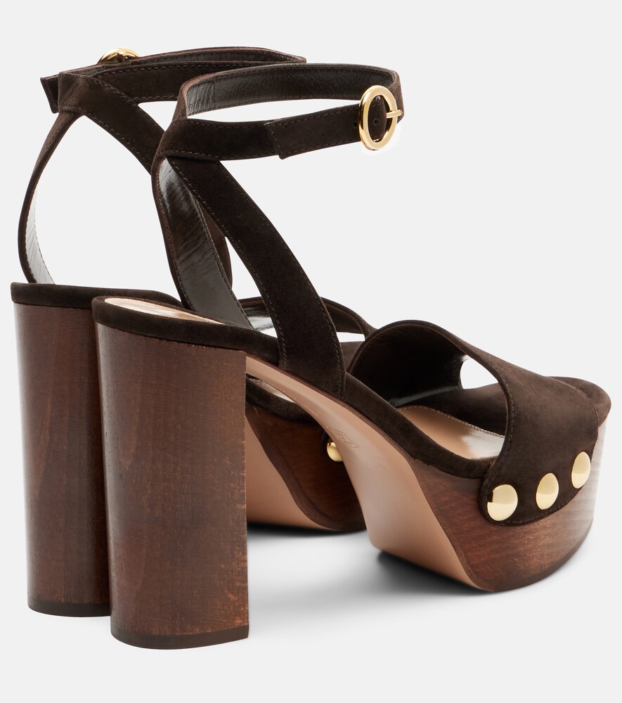 Ardéa Studded Suede Platform Sandals