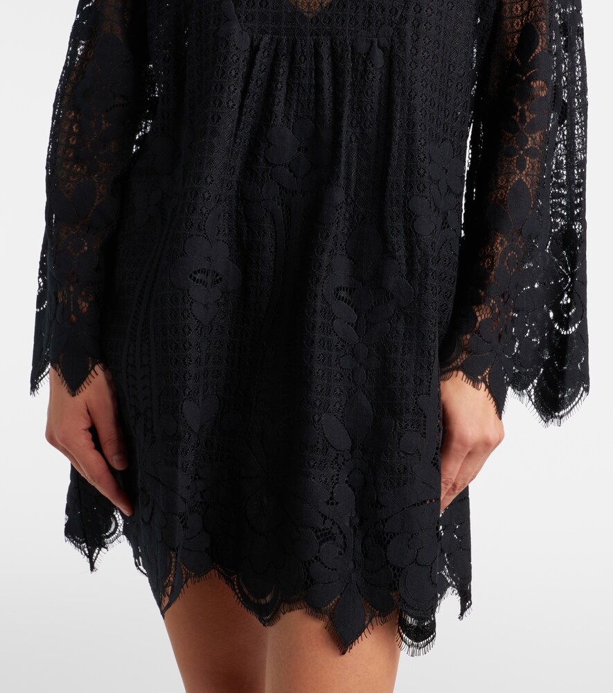  Melissa Odabash Melissa Odabash Elizabeth Cotton-blend Lace Minidress 
