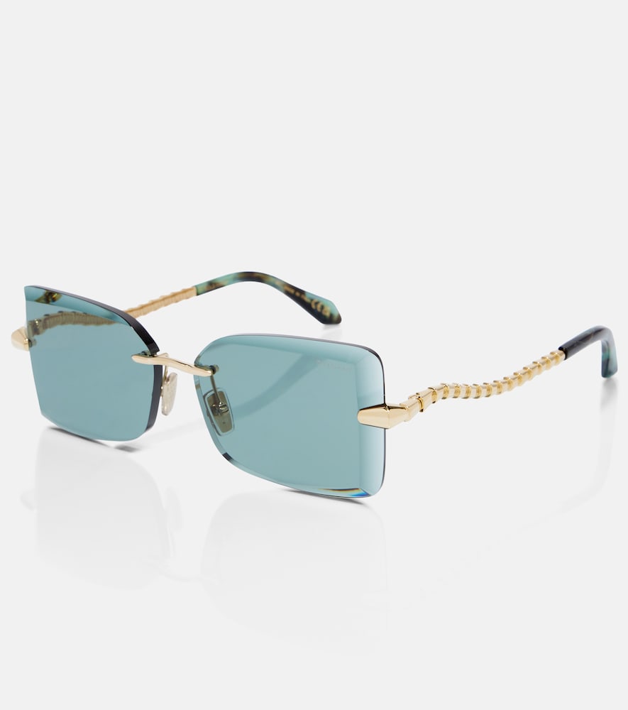  Bvlgari Bvlgari Serpenti Viper Rectangular Sunglasses 