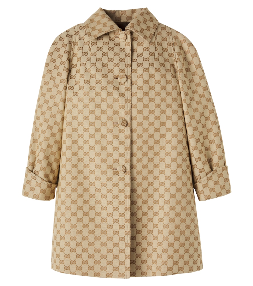Cappotto GG in misto cotone