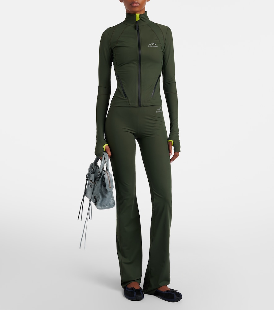 Balenciaga Logo flared leggings