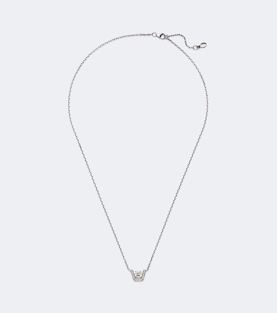 Bucherer Fine Jewellery Skyline 18kt White Gold Necklace With Diamonds In Silver
