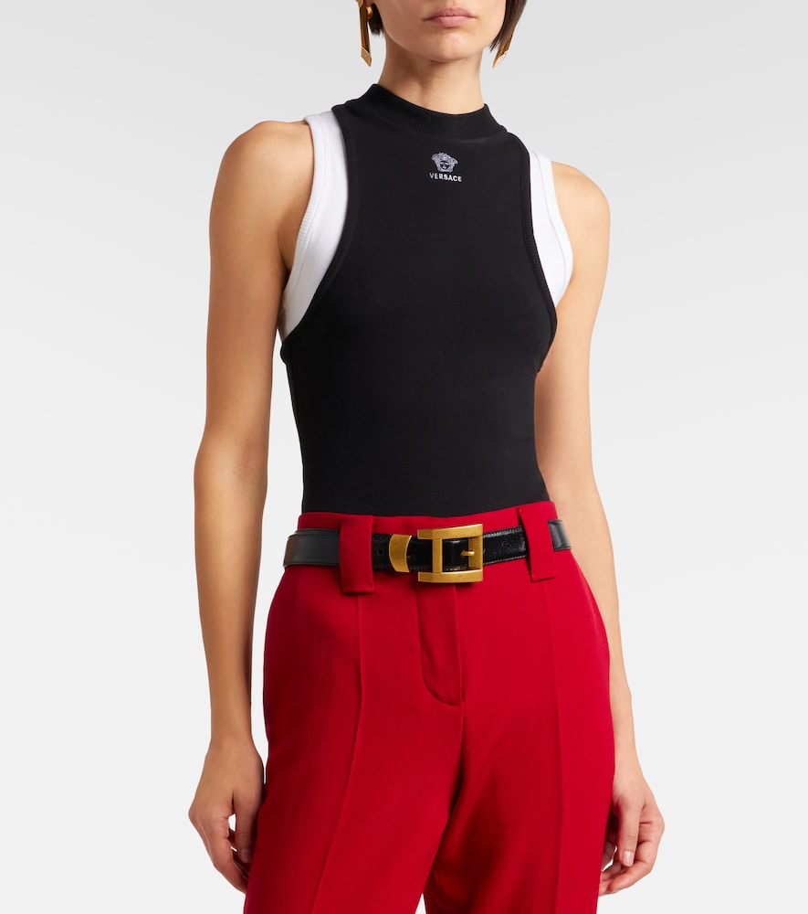 Layered Cotton-Blend Tank Top