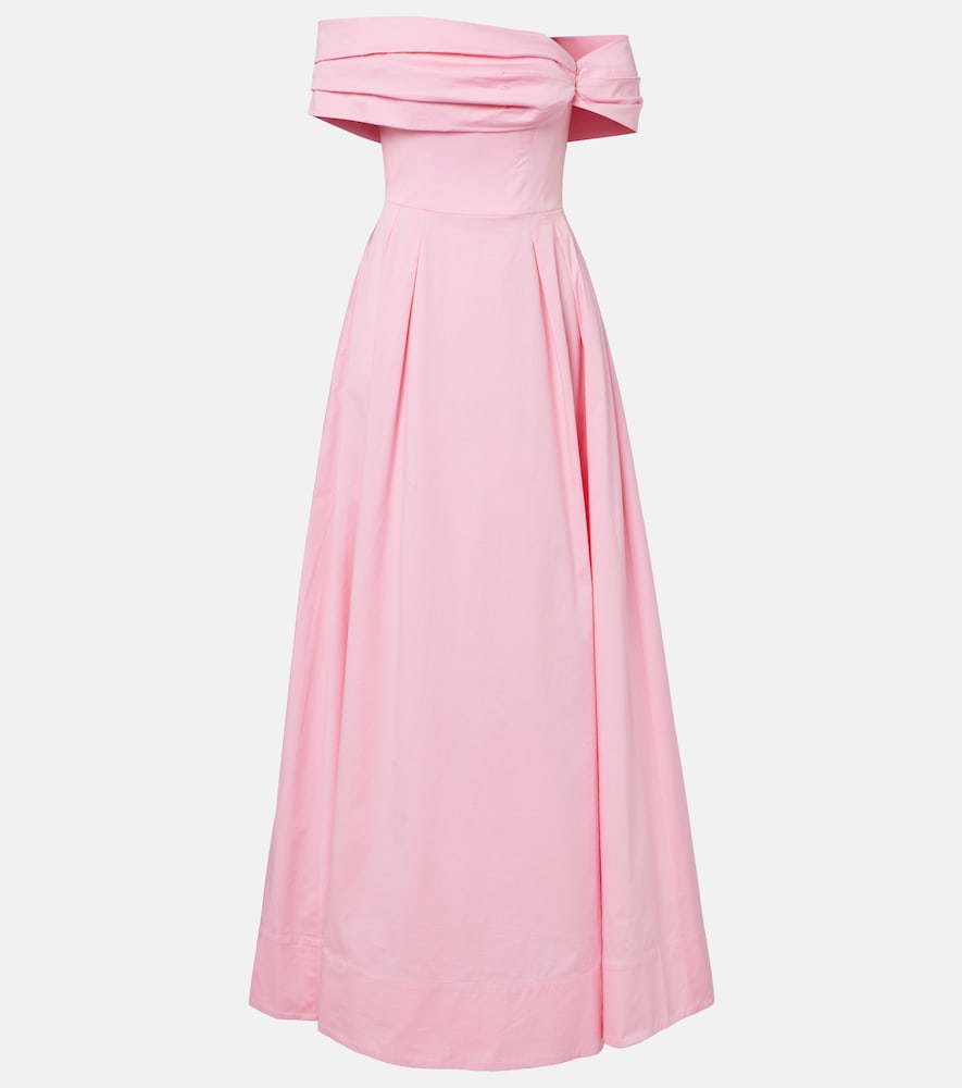 Abito lungo off-shoulder Dianthe