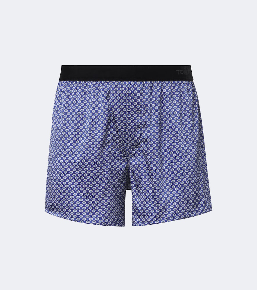 Bedruckte Boxershorts aus einem Seidengemisch