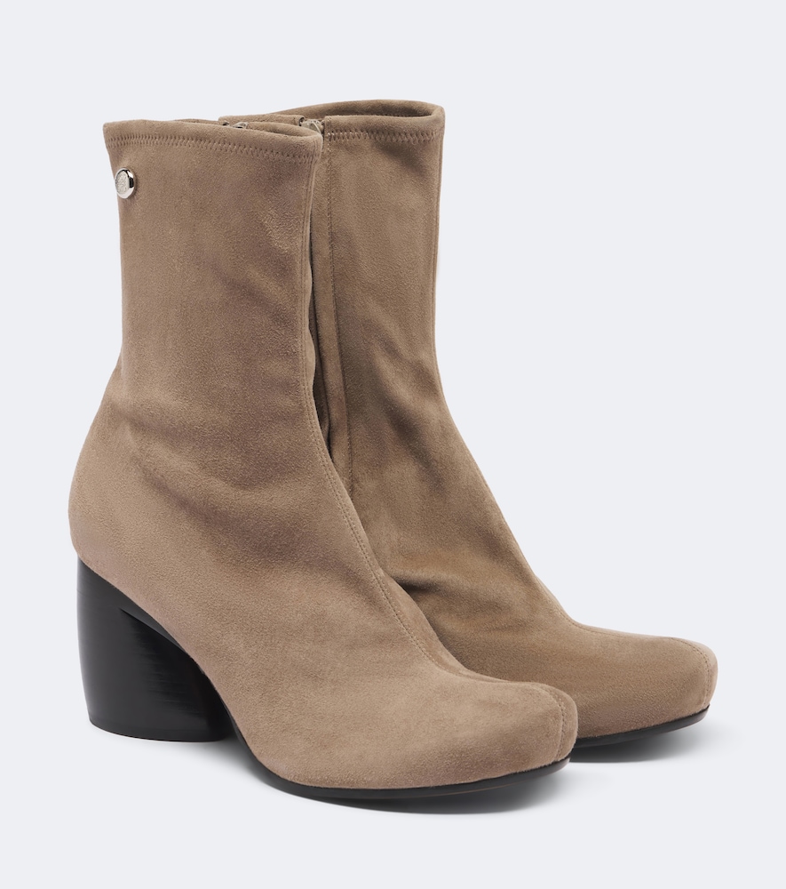 Ankle Boots Oval aus Veloursleder