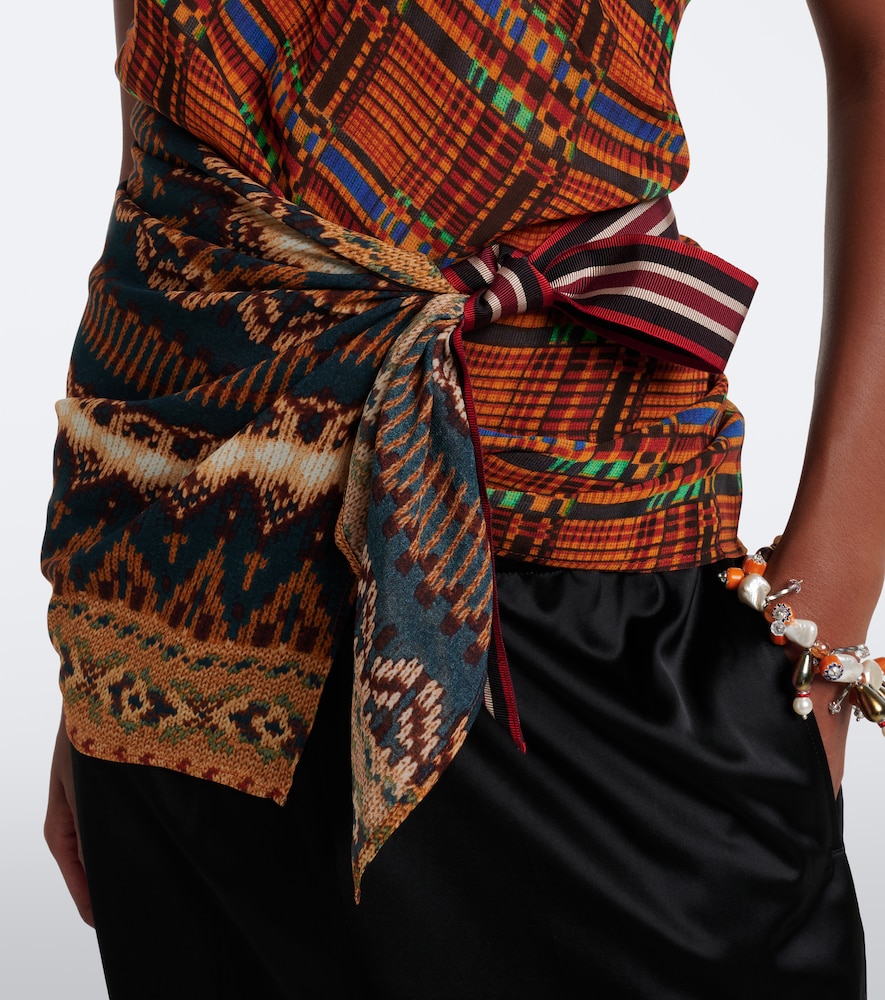 Printed Halterneck Top