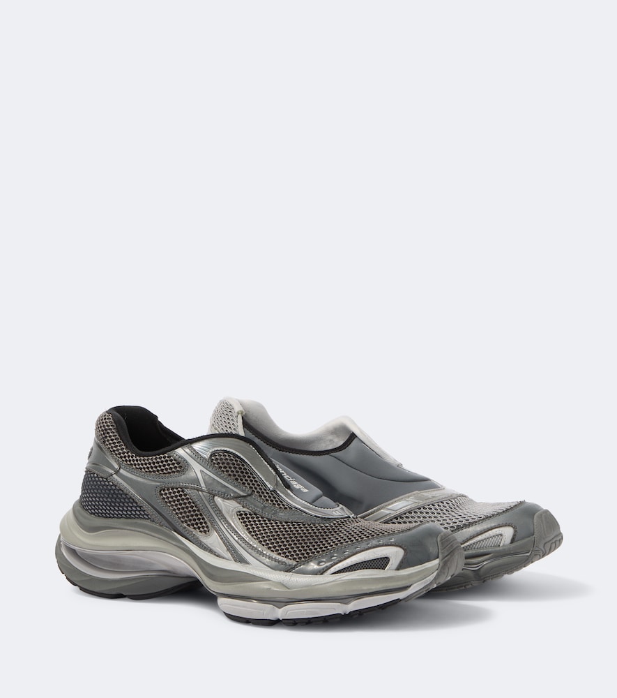 Slip-Ons D'Orsay mit Mesh