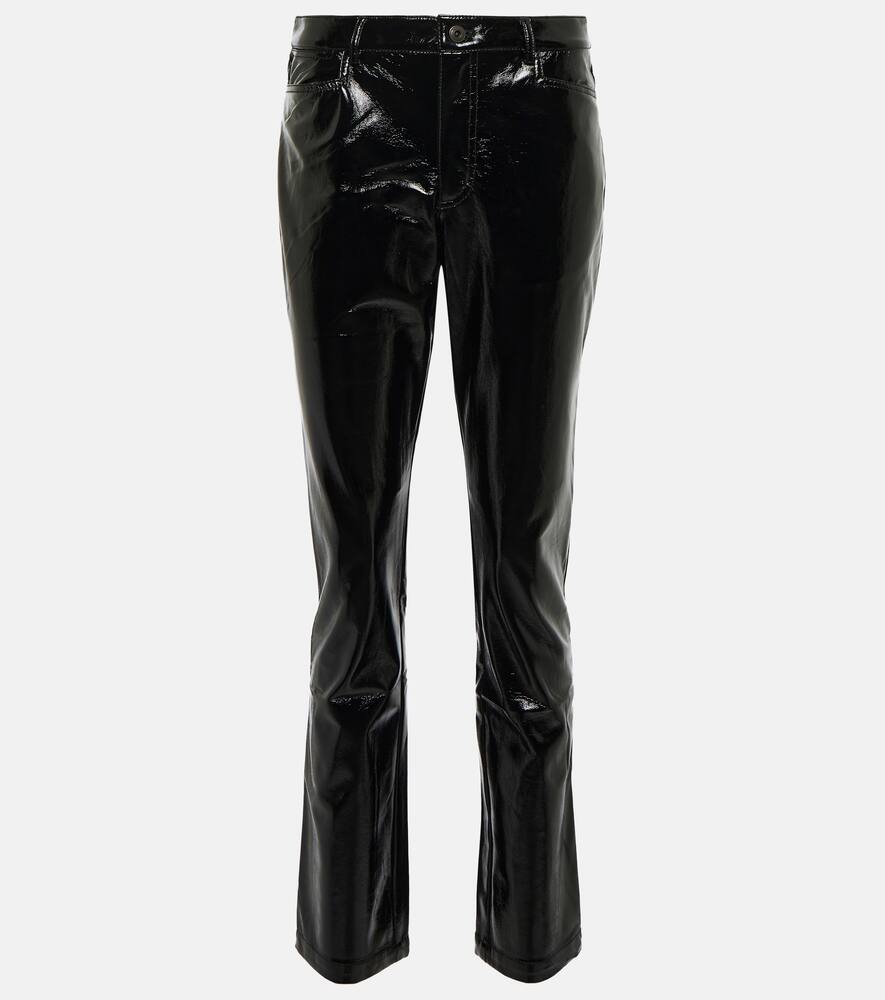 Proenza Schouler White Label coated high-rise straight pants