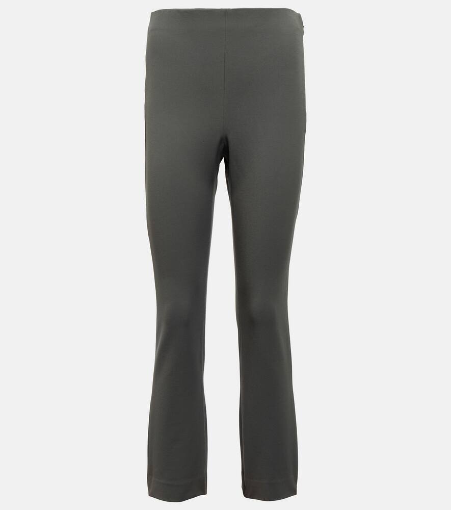 Vince High-rise cotton-blend pants
