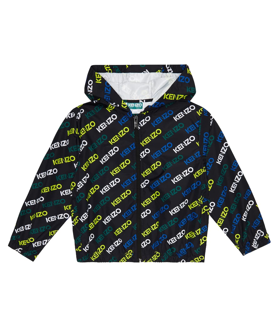 kenzo kids veste à capuche et logo