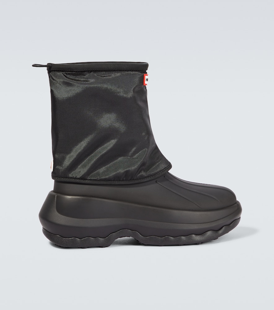 Kenzo X Hunter Men's Fleece-lined Lace-up Snow Boots With Removable Gaiter In Black