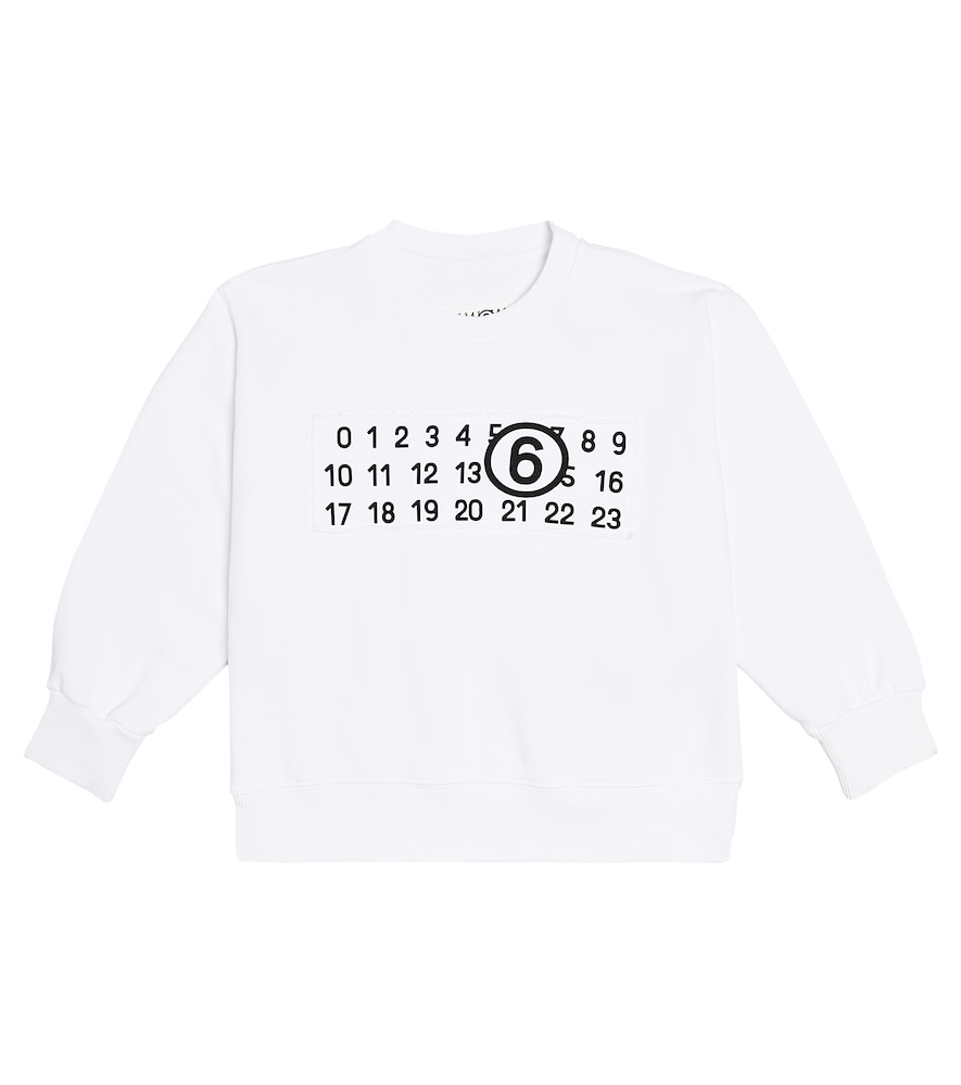 MM6 Maison Margiela Kids Logo cotton jersey sweatshirt　MM6 メゾン マルジェラ キッズ ロゴ コットン ジャージ スウェットシャツ MM6