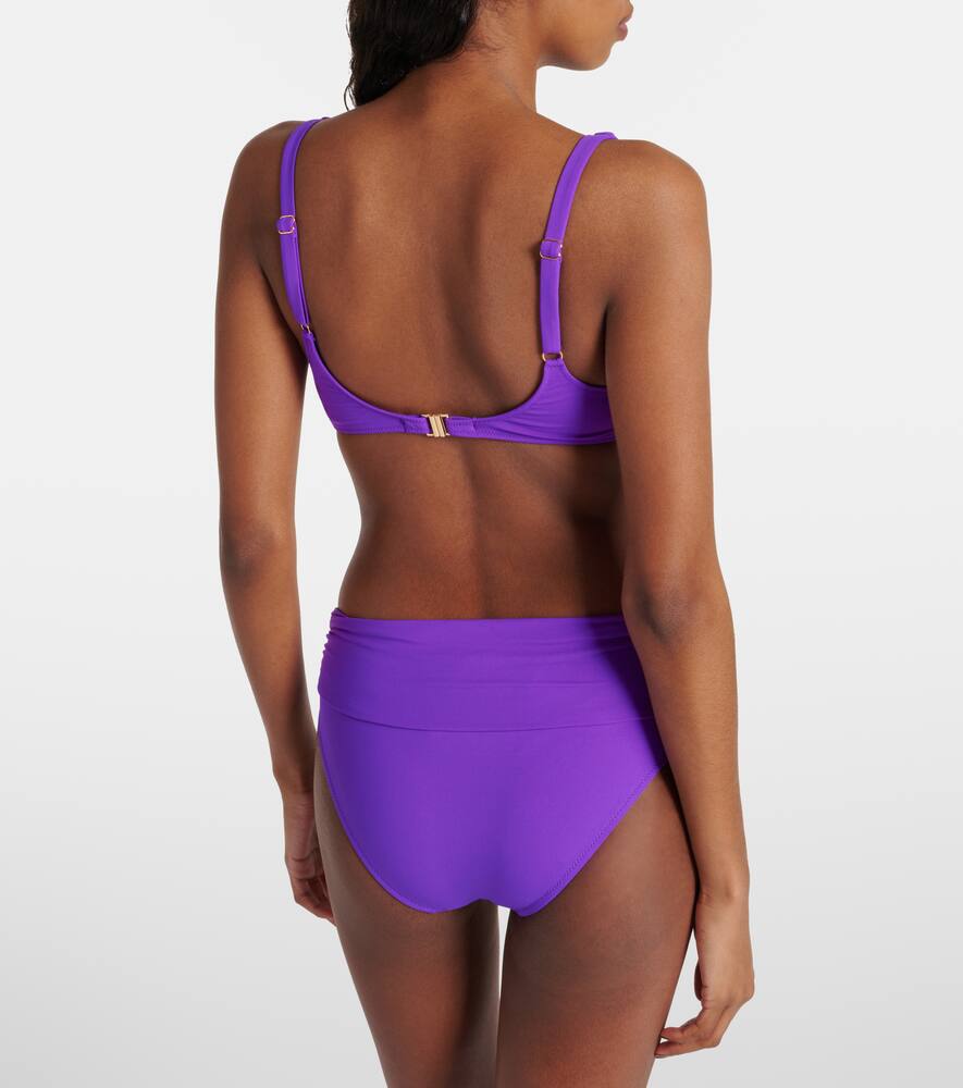 Melissa Odabash Bel Air Gathered Bikini Bottoms In Purple