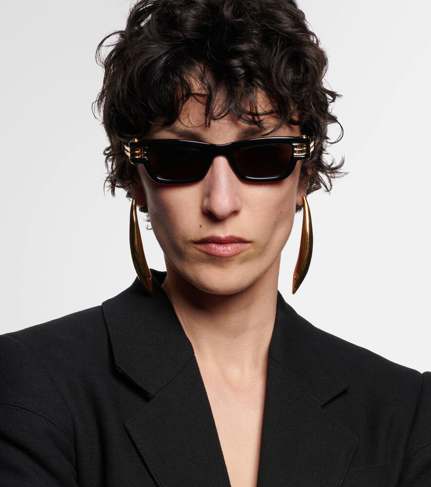 Bottega Veneta Bolt Square Sunglasses In Black