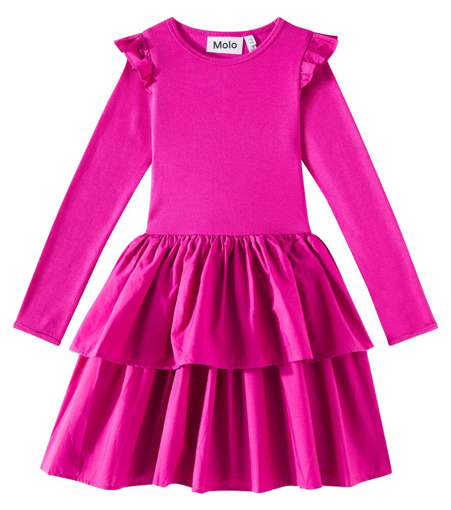 Molo Cathi ruffled tiered cotton dress