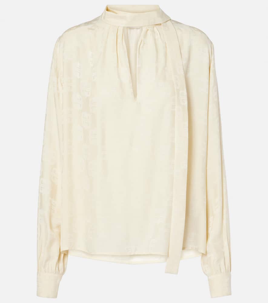 Givenchy 4G Liquid jacquard blouse