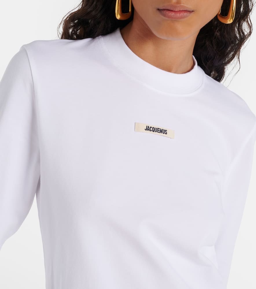 Jacquemus The Gros Grain Long-sleeved T-shirt In White
