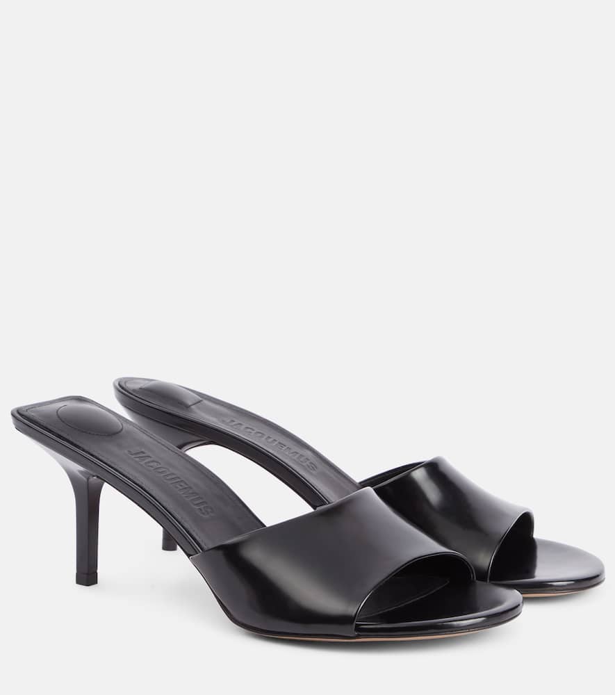 Cubisto leather mules