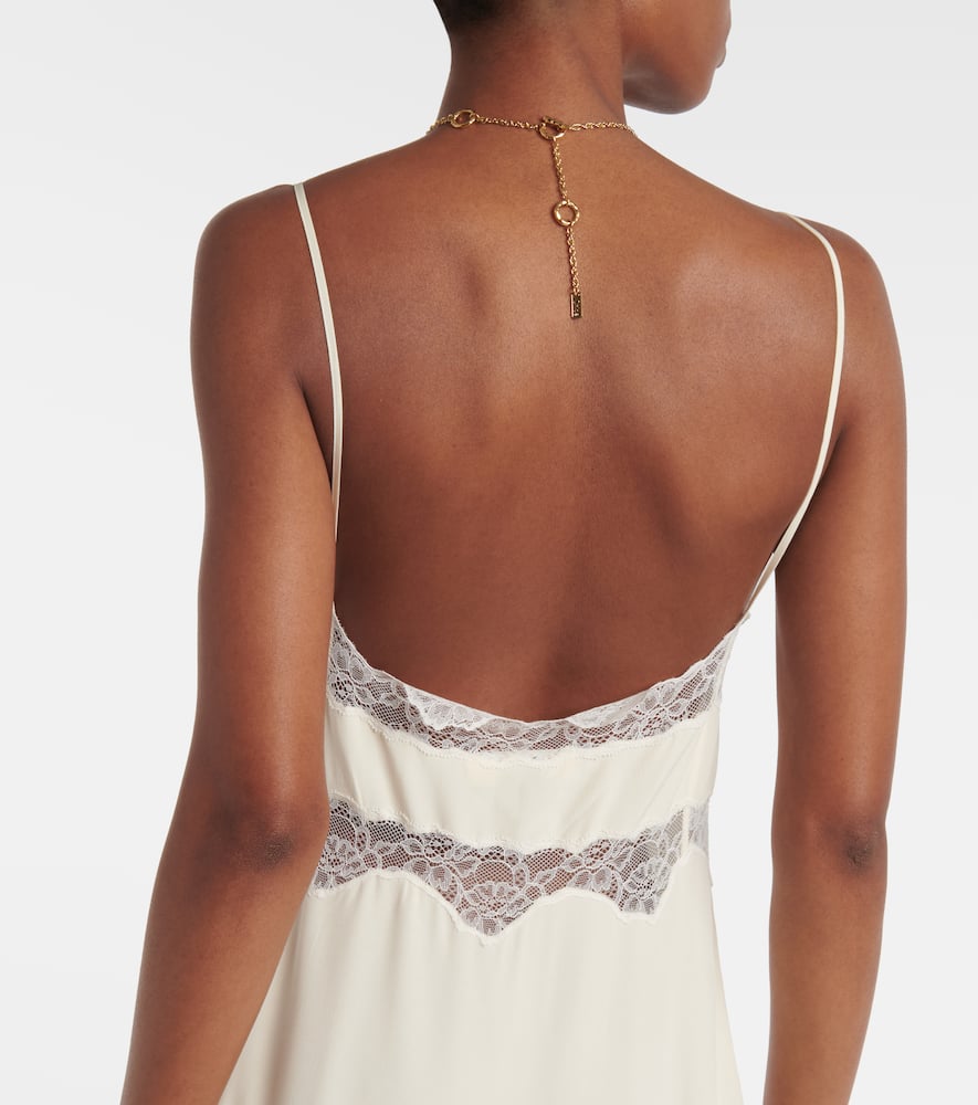 Chloé Off-white Sleeveless Maxi Dress In 115 Dusty White