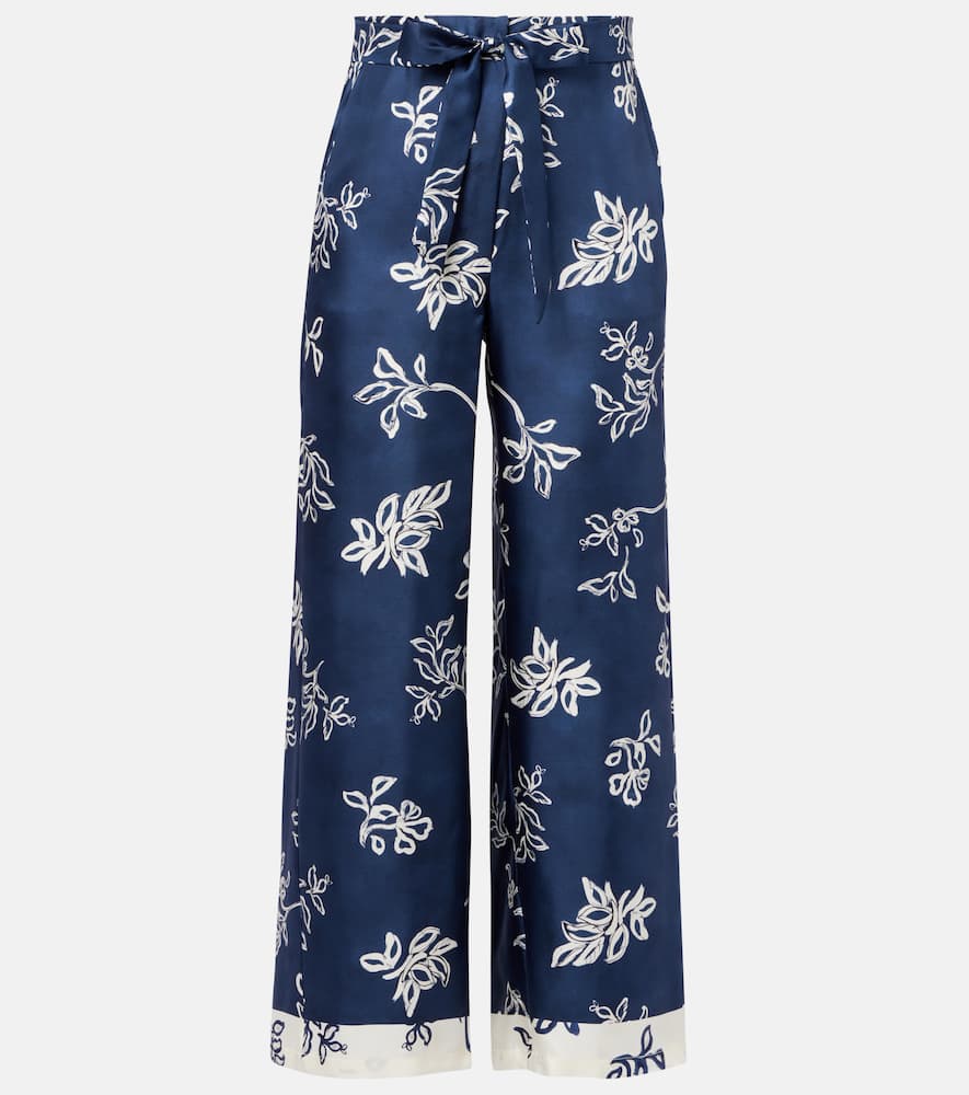 'S Max Mara Cinzia high-rise silk wide-leg pants
