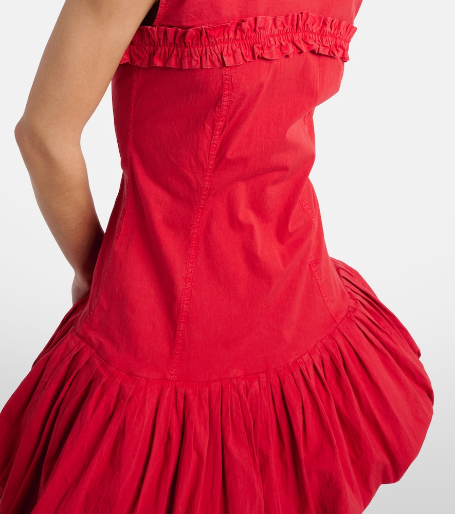  Ganni Ganni Minikleid Aus Einem Baumwollgemisch 