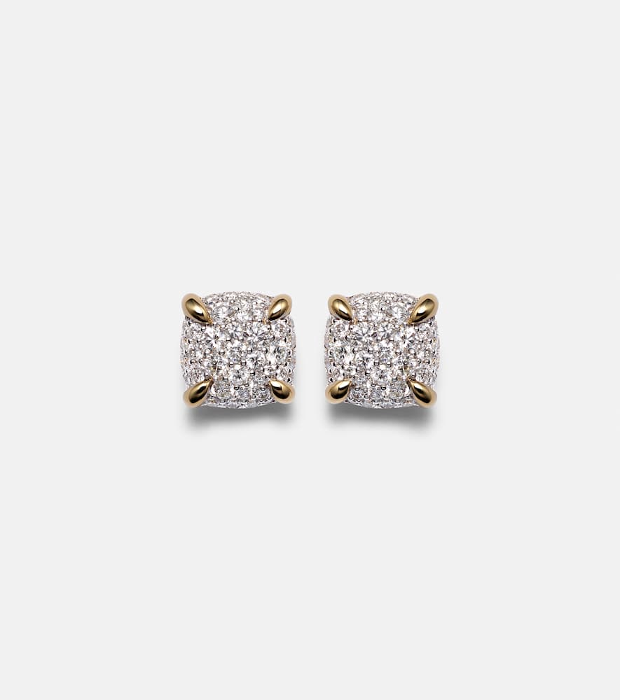David Yurman Châtelaine 18kt gold earrings with diamonds