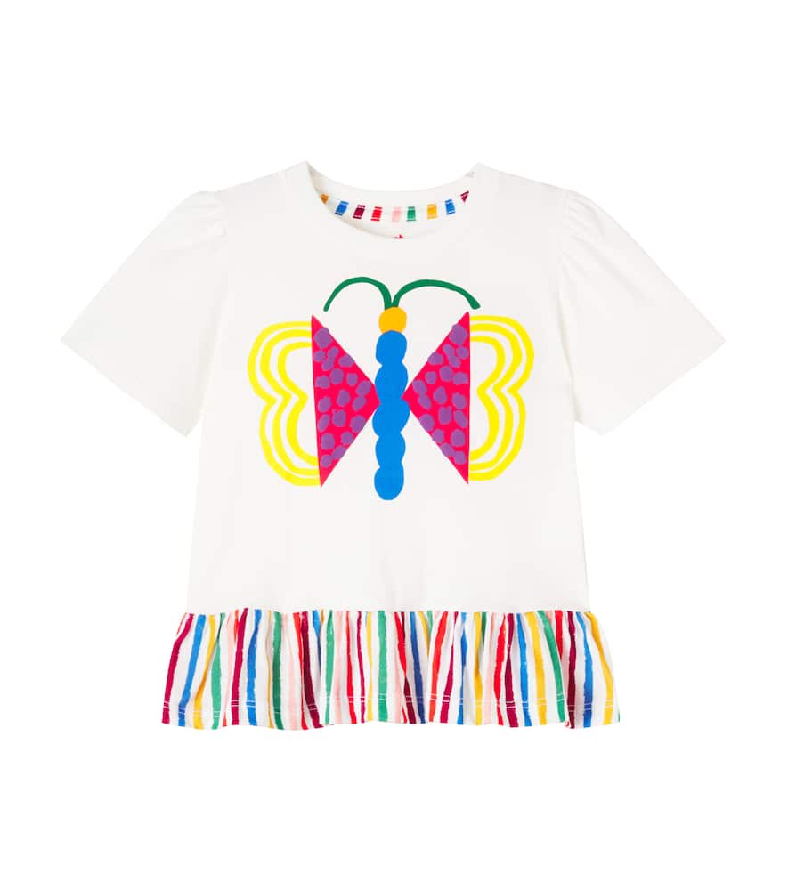 Fabula Fábula Silk Borboiris Printed Cotton Top In Multi