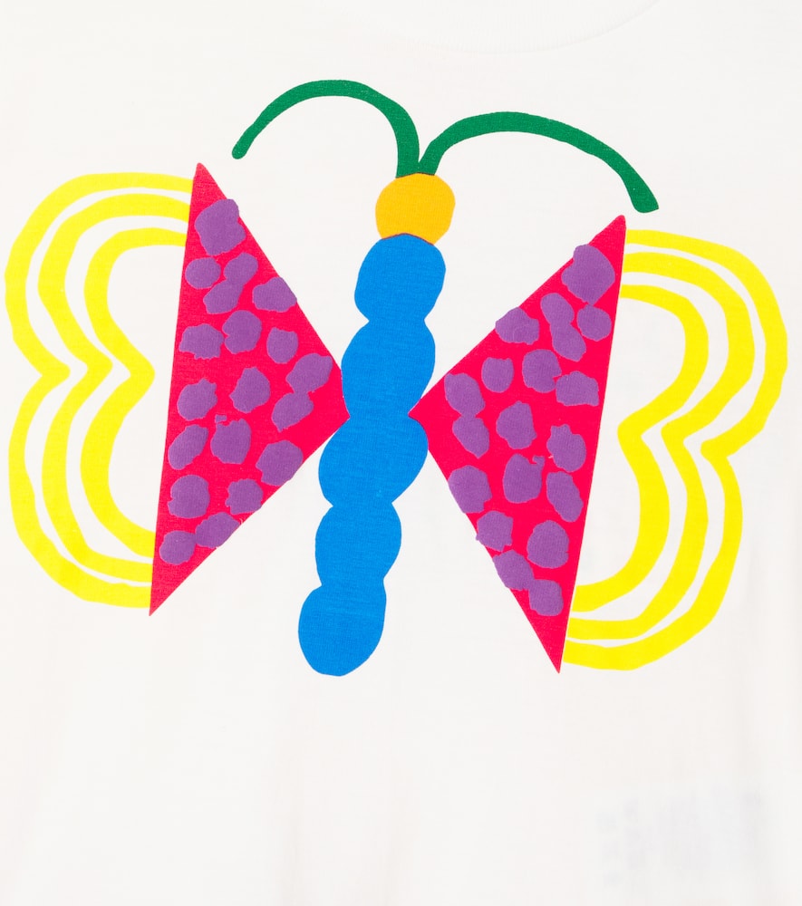 Fabula Fábula Silk Borboiris Printed Cotton Top In Multi