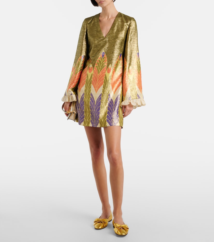 Garavani Bowow Metallic Leather Ballet Flats