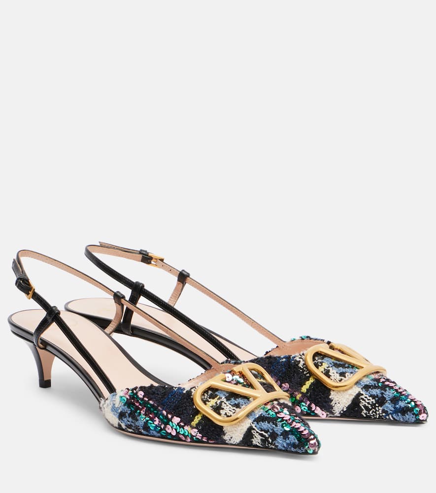 Valentino Vlogo Signature 40 Slingback Pumps In Multi