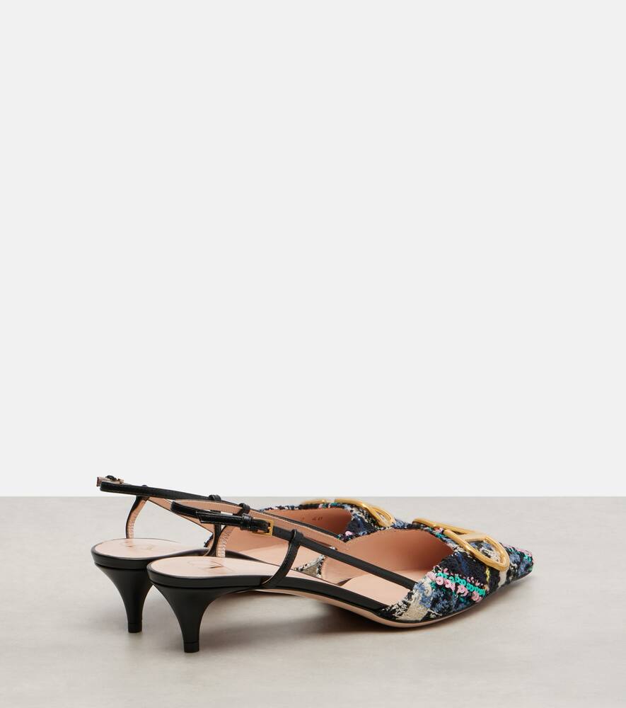 Valentino Vlogo Signature 40 Slingback Pumps In Multi
