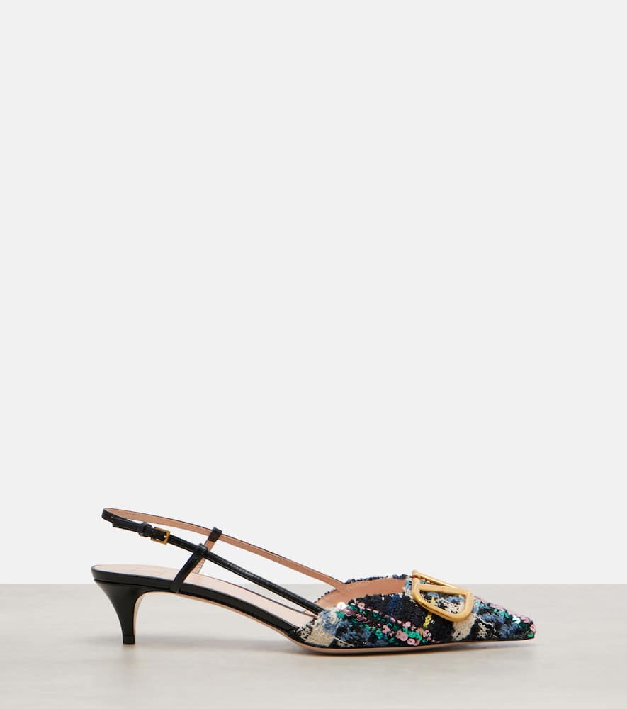 Valentino Vlogo Signature 40 Slingback Pumps In Multi