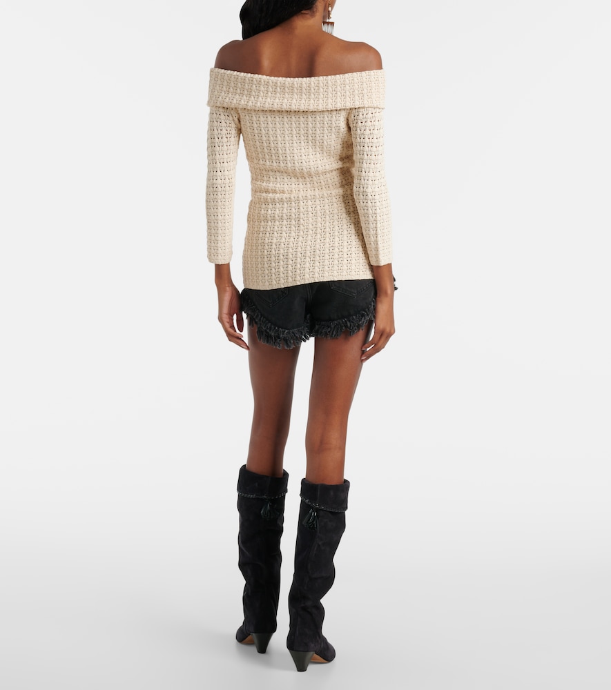  Isabel Marant Isabel Marant Off-shoulder-top Dermottega Aus Häkelstrick 