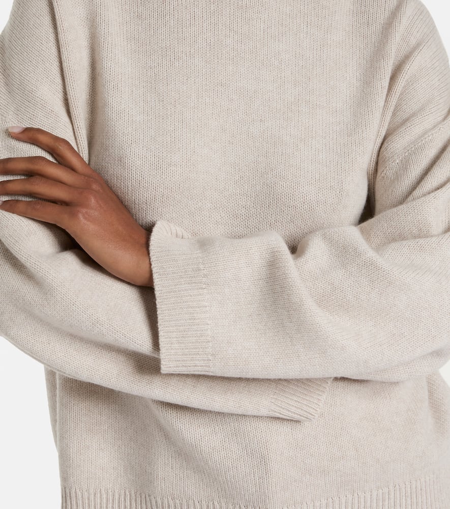 Brunello Cucinelli Cashmere Turtleneck Sweater In White