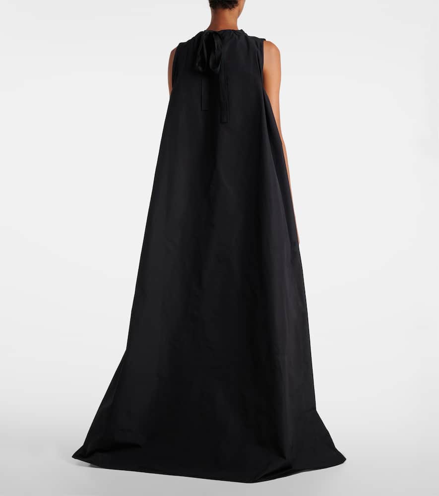 Plan C Satin Gown In Black
