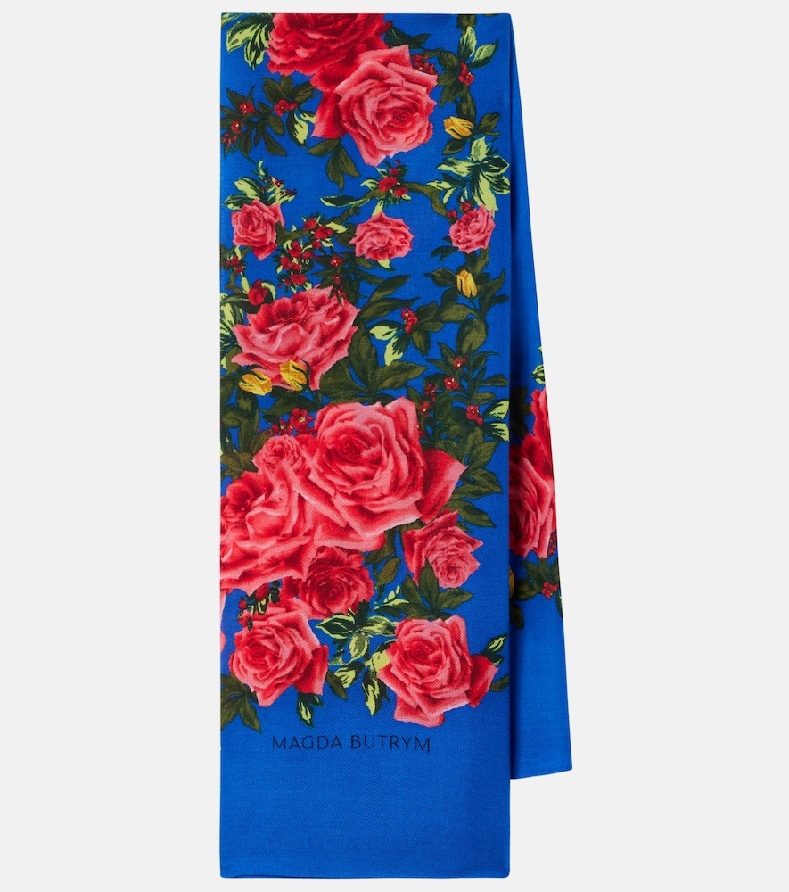 Magda Butrym charpe en laine fleurs 623 €