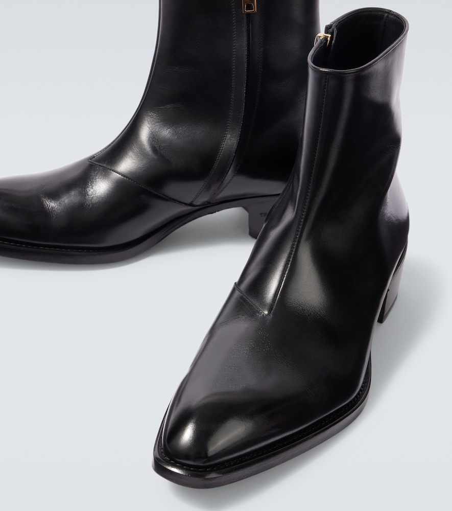  Tom Ford Tom Ford Vincent Leather Ankle Boots 