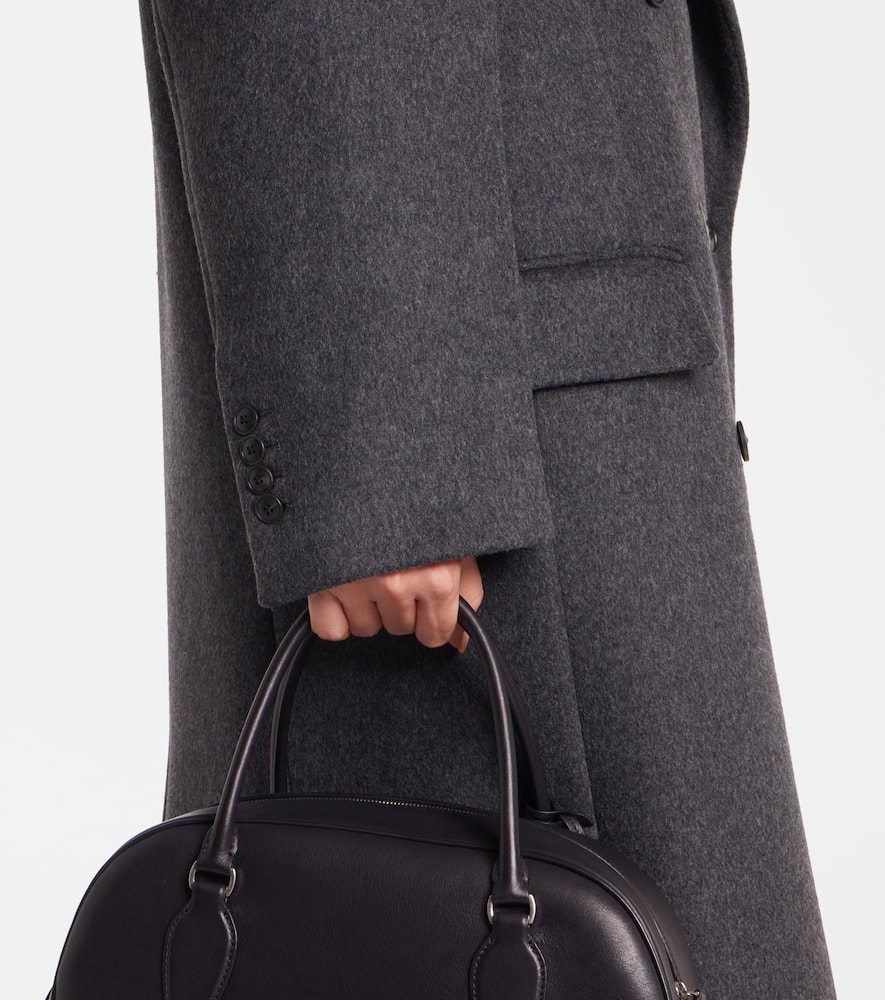 Rohe Double-breasted Wool-blend Coat In Gray