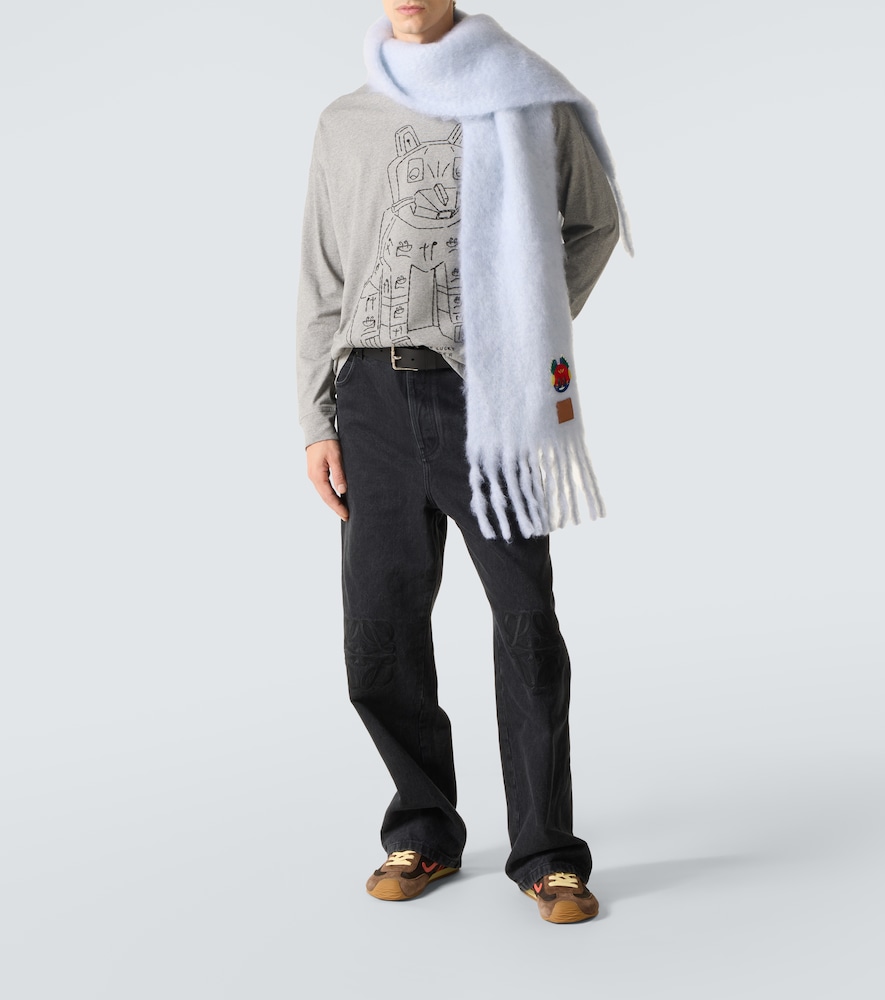  Loewe Loewe X Louis Wain Longsleeve Aus Baumwoll-jersey 