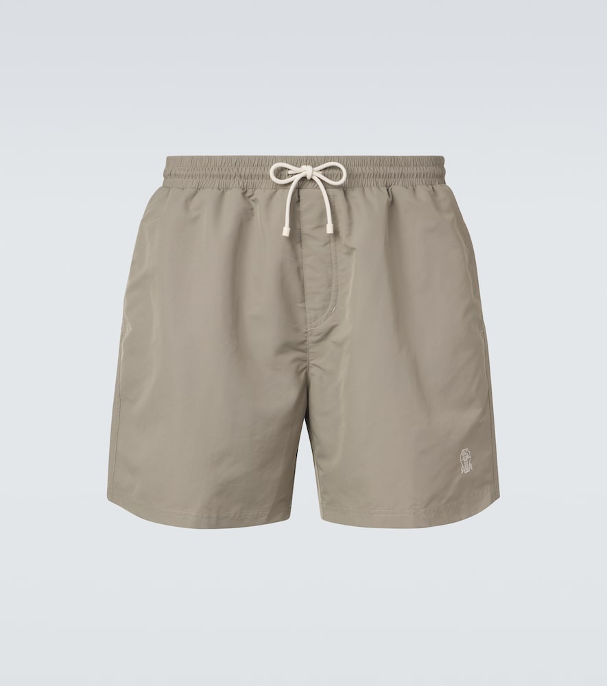 BRUNELLO CUCINELLI Brunello Cucinelli Logo swim trunks　Brunello Cucinelli ロゴ スイムトランクス