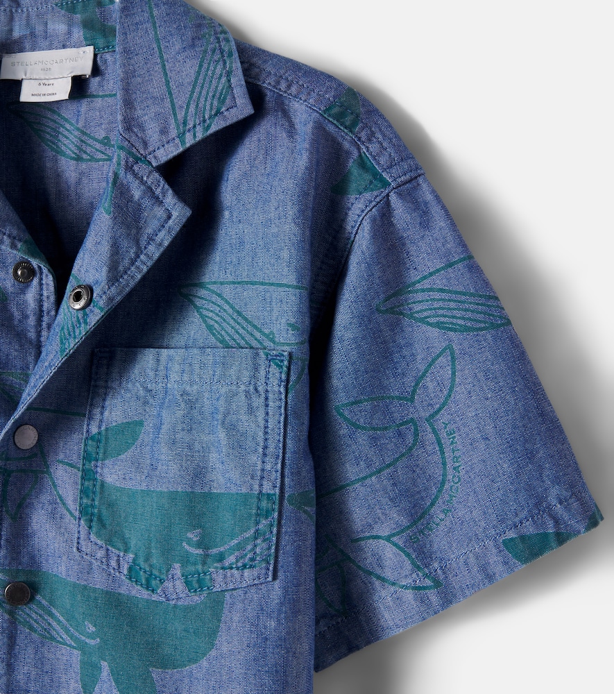  Stella Mccartney Kids Stella Mccartney Kids Bedrucktes Hemd Aus Denim 