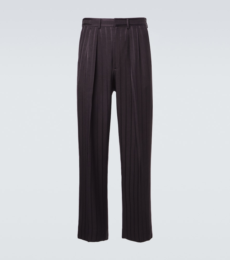 Gerade Hose aus Jacquard
